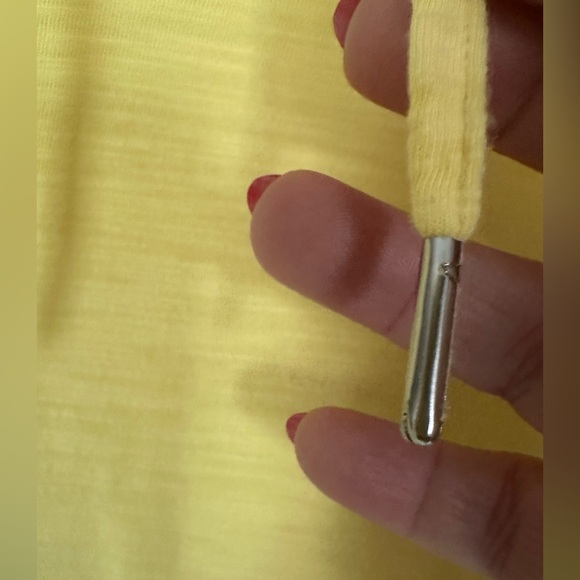 ❤️ BOGO Belle by Kim Gravel Soft Yellow Slub Knit Top with Hood Size XL - Picture 2 of 7